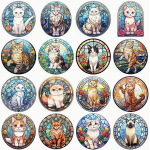 Cat Vinyl Window Stickers - 10's - Sold Assorted 